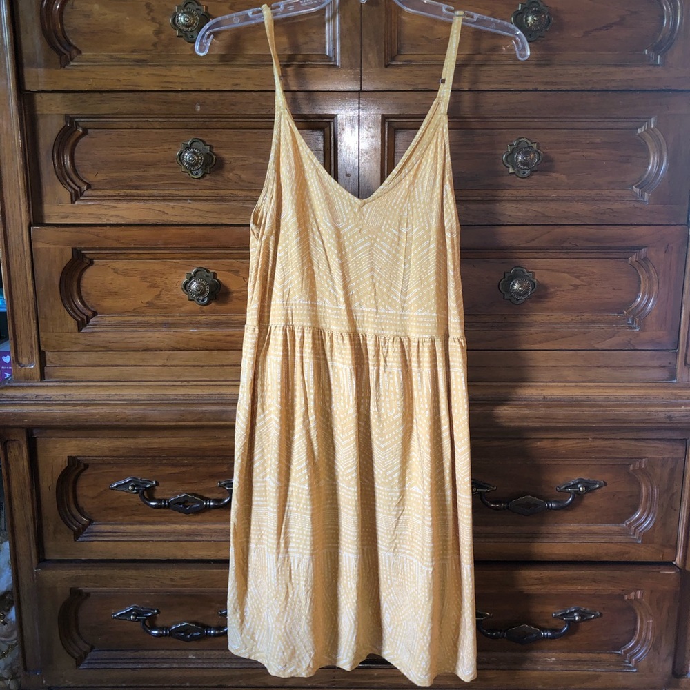 rvca yellow summer dress